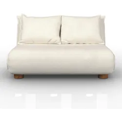 Schlafsofa Bella Weiß Bouclé