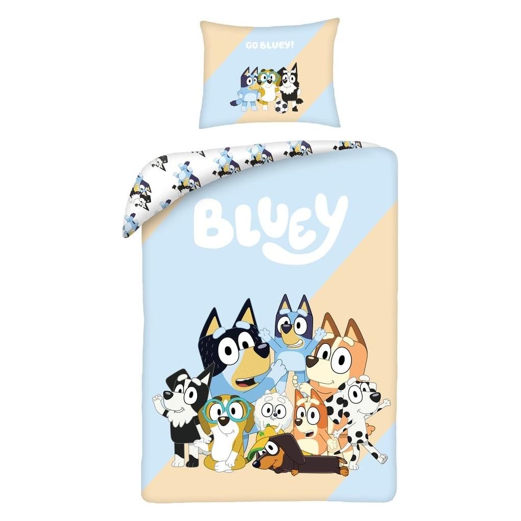 Halantex Bluey parure de lit Go Bluey 160 x 200 cm / 70 x 80 cm (200 x 160 cm, 80 x 70 cm) (HTEX-BY-9696BL)