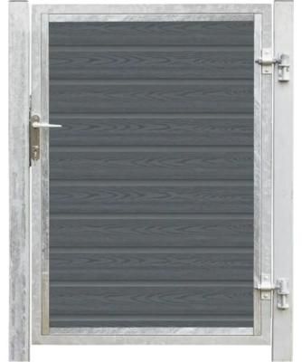 Artura WPC Einzeltor Rechts inkl. Pfosten 115x135 cm