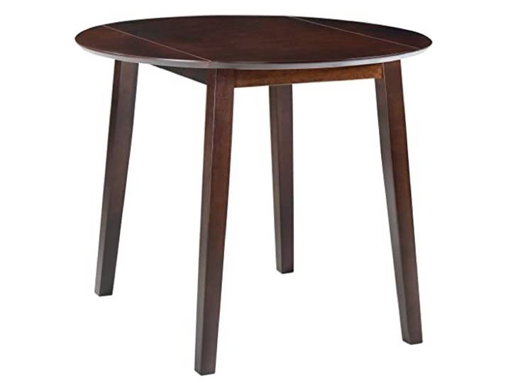 vidaXL Esstisch Klappbar Rund MDF Braun