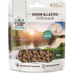 WILDES LAND Katze 50g Softsnack Huhn und Lachs
