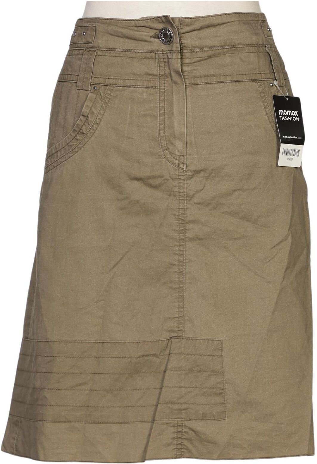 Laurel Damen Rock, Beige, Gr. EU 38, Baumwolle - Second Hand