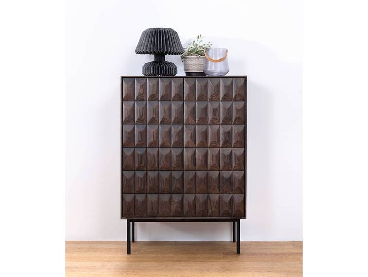 Buffet haut Limes 90 x 129 x 45cm Marron
