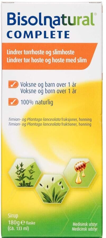 Bisolnatural Complete Sirup Medicinsk udstyr 133 ml