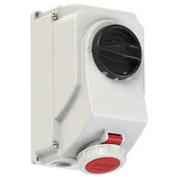 PCE 75132-9 CEE-Steckdose abschaltbar 16A 3p 9h IP66/IP67 751329