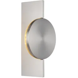 LED Wandleuchte Wandlampe Flurlampe verstellbarer Spot nickelfarben H 28 cm