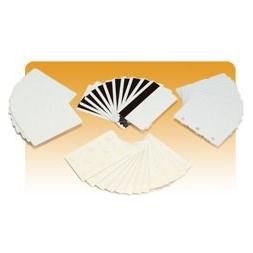 Zebra weisse PVC-Karten 30 mil 3-Up Breakaway-Schlüsselanhänger (500 Karten) (104523-020)