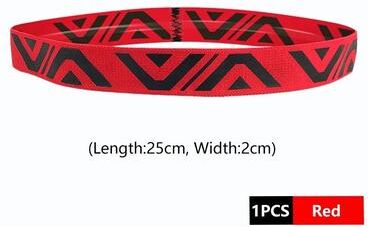 Useful Little Things Breathable Sports Fitness Sweatband And Wide Elastic Hairband red