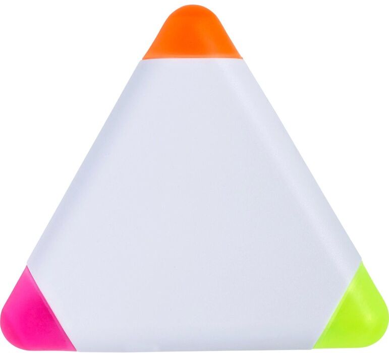 Surligneur personnalisé triangulaire Mica blanc