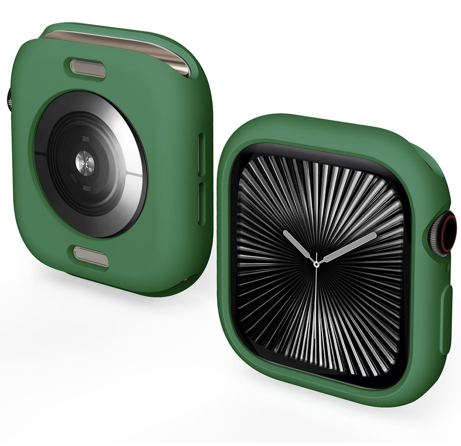 Wigento TPU hoesje voor Apple Watch Series 10 46mm candy-design groen
