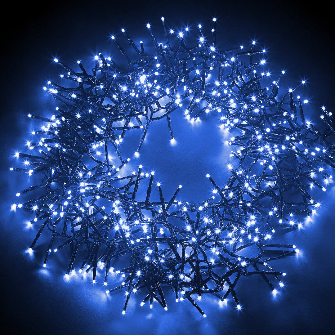The Seasonal Aisle NETTA Cluster Fairy Christmas Lights - 2000 LED / 24M Lit-Length Cool White 1cm H X 2,400cm L X 1cm D