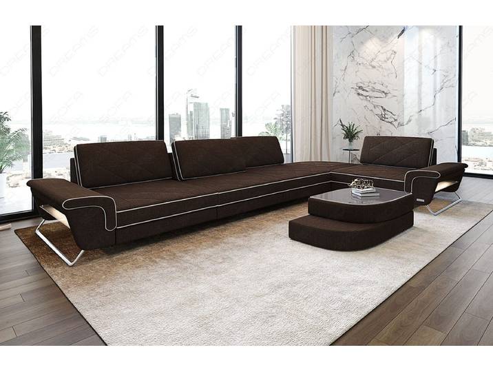 Stoff Ecksofa Rotello L-Form