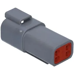 Kalitec 100 Stück DEUTSCH DT04-4P Steckergehäuse 4-polig I Original vom deutschen Händler, Elektronikkabel + Stecker