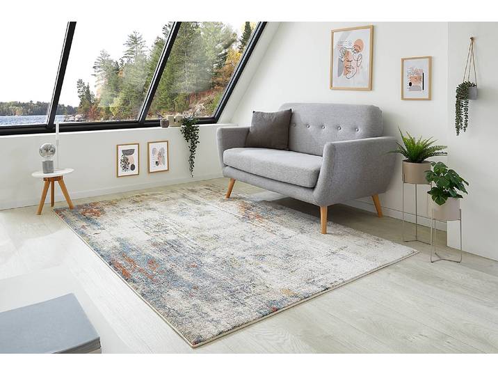 Tapis Molinos Beige/Beige/Bleu 160 x 230cm Polypropylène