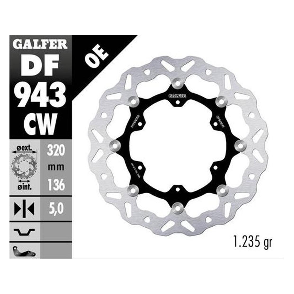Galfer Bike Wave KTM 790 Adventure/R 2019- (320 mm) (DF943CW)
