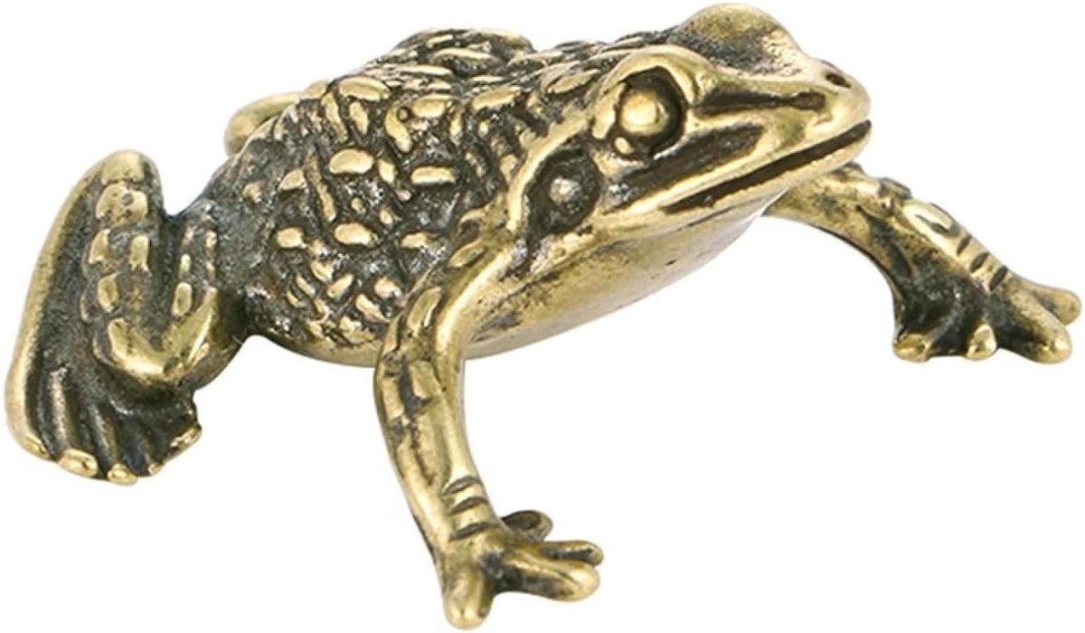 Vintage Messing Dieren Ornamenten voor Woonkamer Decoratie B/D/H: 30 x 15 x 11 mm