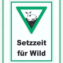 HB-Druck Setzzeit für Wild Aufkleber A2 (420x594mm)