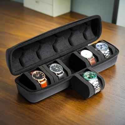 Uplifted Finds Portable Watch Case Zipper Travel Storage Box For Wristwatches And Smart Watches Portable Watch Case Zipper Travel Storage Box For Wristwatches And Smart Watches