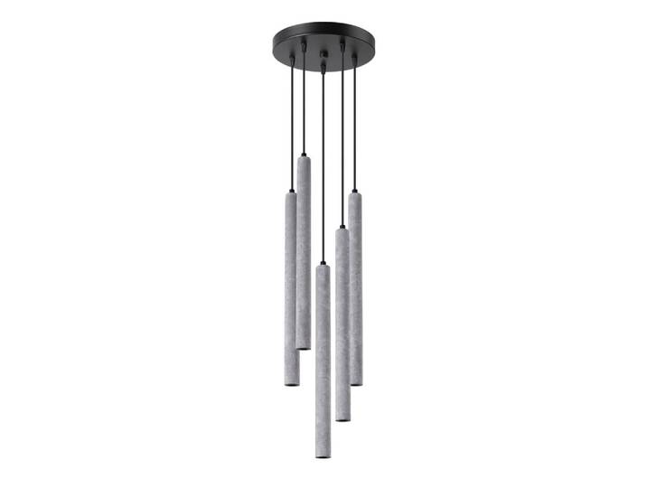 Lampe suspendue PASTELO 5P béton 5xG9 8W béton 110x25x25cm Sollux Lighting