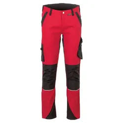 Stretch-Bundhose "NORIT" - 25 - rot/schwarz