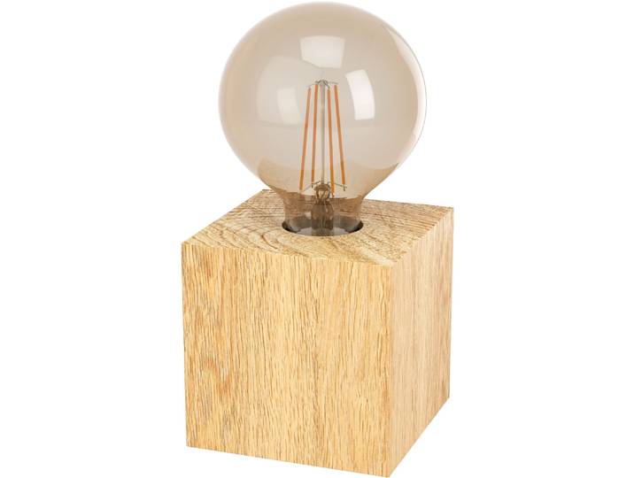 EGLO Tischleuchte PRESTWICK 2 , braun, H: 9,5cm, 1 Stk., Leuchten, Nachttischlampe, Deko, wohnlich, Schalter am Kabel, 9,5x9,5x9,5 cm, Tischleuchte