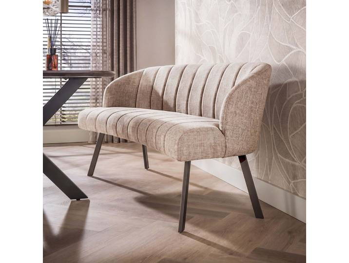 Esszimmerbank Selene , Hoven Stoff / Chenille , sand-braun
