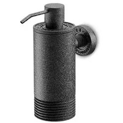 JEE-O Soho Seifenspender, Wandmontage, Hammerschlag schwarz matt, 701-0042 701-0042