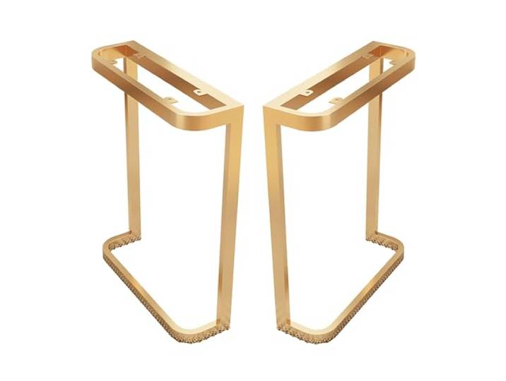 JIiopCFegh Tischbeine, 2er-Set mit verstellbaren Schutzfüßen(Gold,80x40cm)