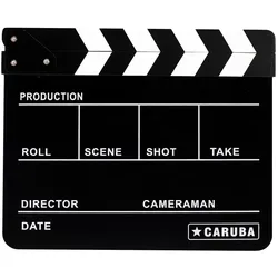 CARUBA professionelle Filmklappe schwarz