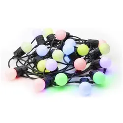 Twinkly, Lichterkette, G45 Bulbs Strings 20 RGB LED Black (10 m)
