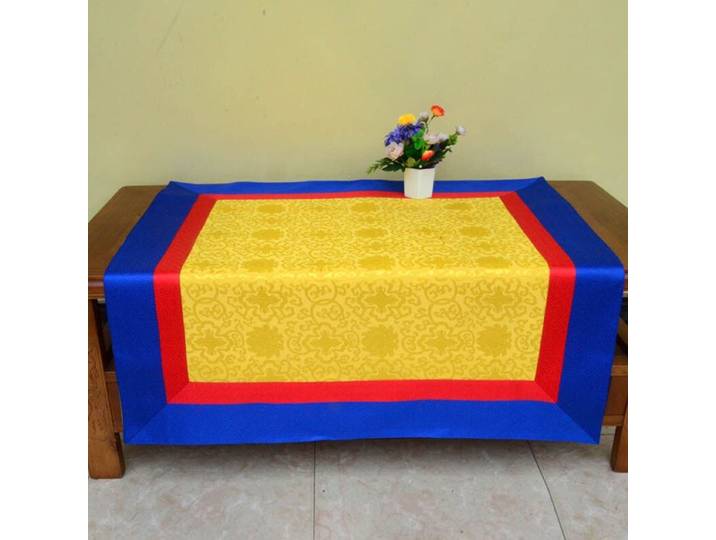 Bouddhiste Tibet bouddhisme Temple broderie bouddha Statue autel couverture nappe