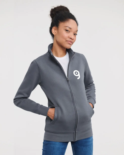 Felpa Donna Authentic con Zip YKK, Cotone & Poliestere 280g/m² Personalizzate o neutre Russell