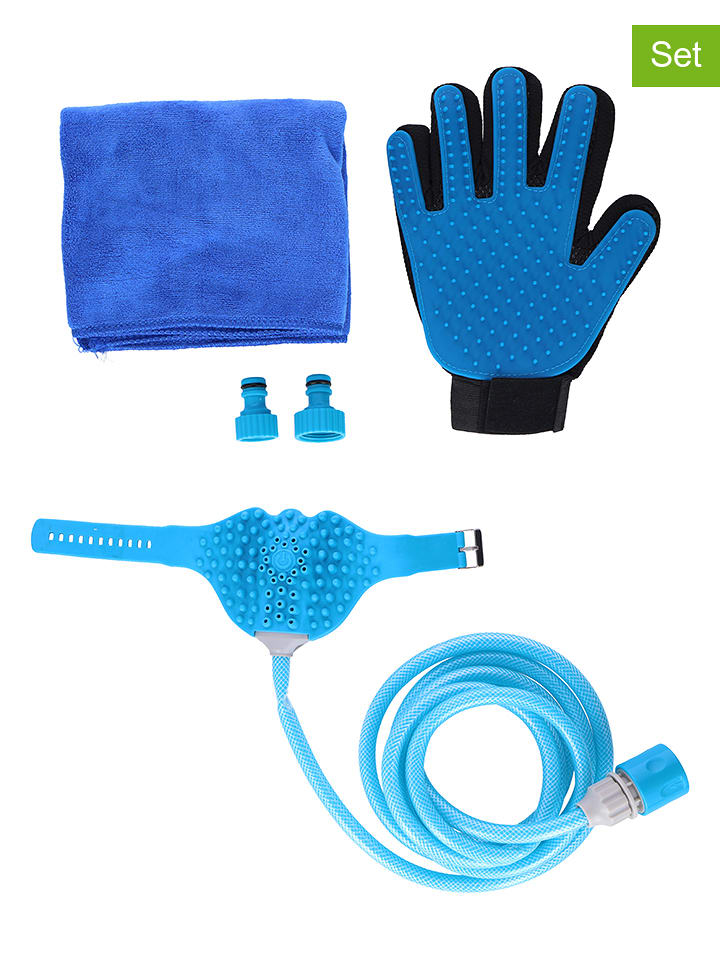 Edco 5tlg. Hundepflege-Set in Blau - onesize