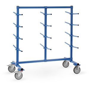 Fetra Tragarmwagen 4627, zweiseitig, 24 Tragarme, 5° geneigt, 1200 x 800mm, 12 Stück