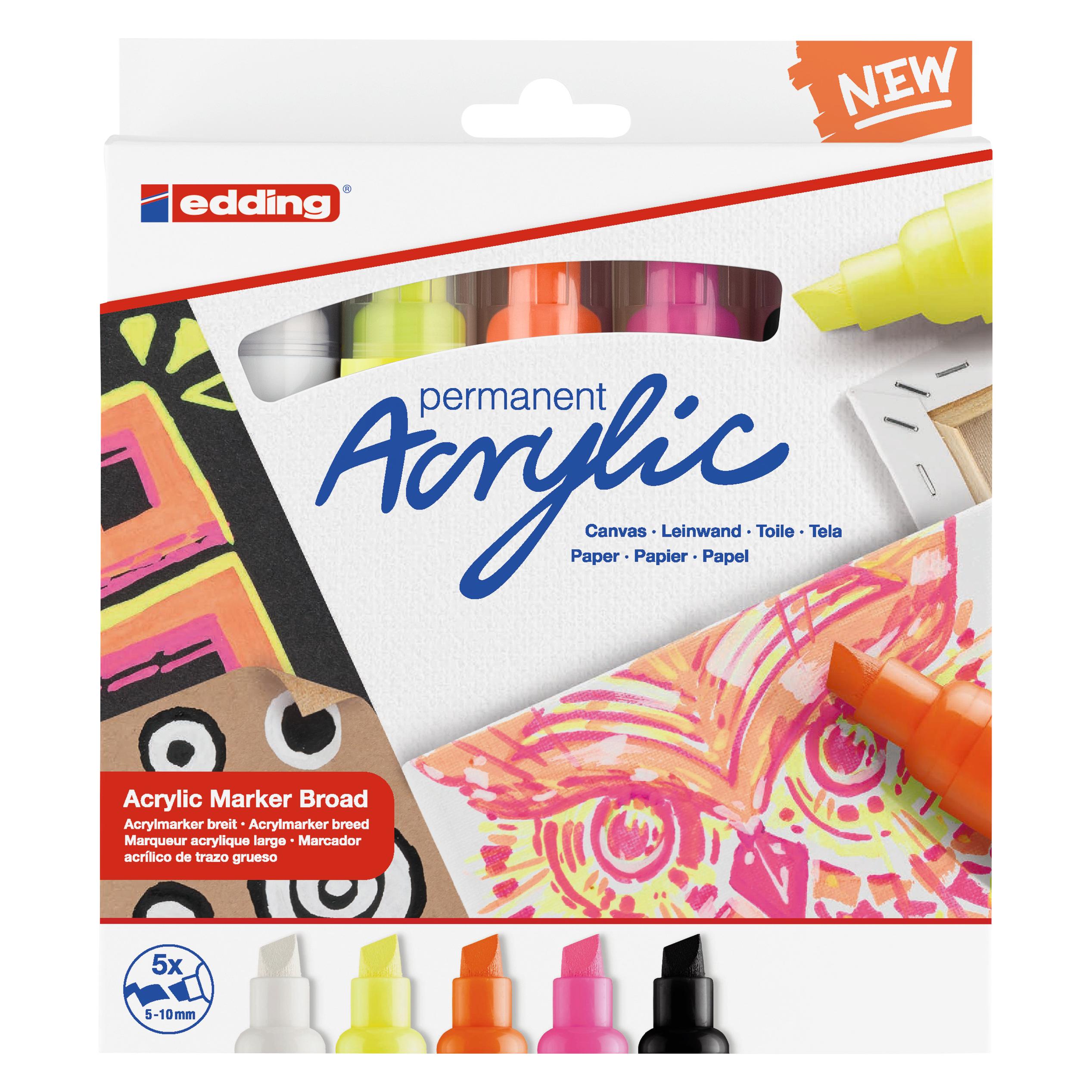 Edding Acrylmarker 5000 (5x) (5000-E5-neon)