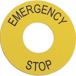 Schneider Electric ZB2BY9330 Bezeichnungsschild (Ø) 60 mm EMERGENCY STOP 10 St. Piece