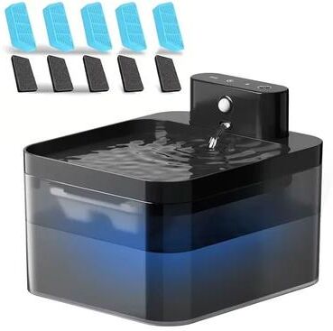 Uplifted Finds Wireless Smart Sensor Cat Water Fountain square Set A