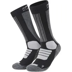 ALPENWERT SKI Socken, Größe 35-38 in Schwarz Schwarz