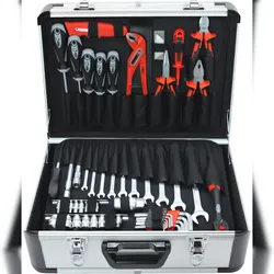 FAMEX Werkzeuge FAMEX 702-L Alu Werkzeugkoffer leer ohne Werkzeug - Robuster Koffer aus Aluminium, max. Traglast 30 kg