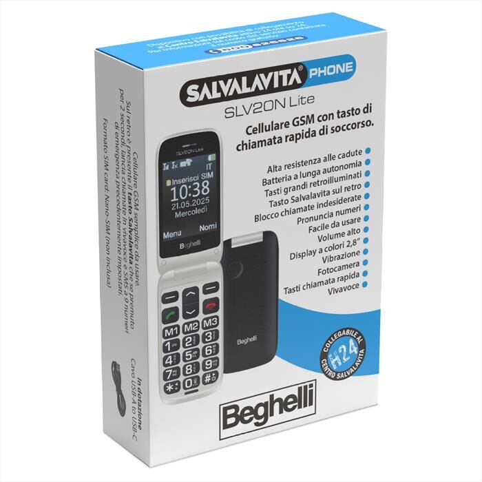 Beghelli Salvalavita Phone Slv20 Lite-grigio