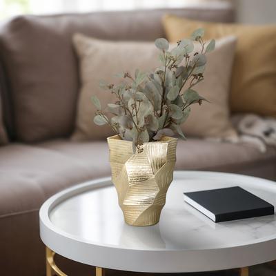 Sagebrook Home Juneau Metal Vase, Novelty, Solid