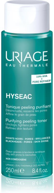 Uriage Hyseac Purifying Peeling Toner Reinigungstonikum zur Regulierung der Talgbildung mit AHA 250 ml
