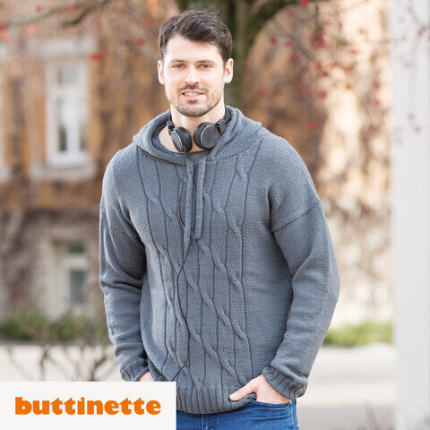 Strickanleitung – Hoodie aus Woll Butt Primo Madeleine