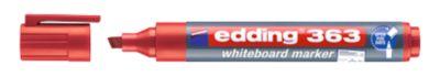 edding Whiteboard Marker 363, Keilspitze, 10 Stück, rot