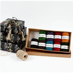 Creativ Company Natural Hemp, Garn + Wolle, Mehrfarbig
