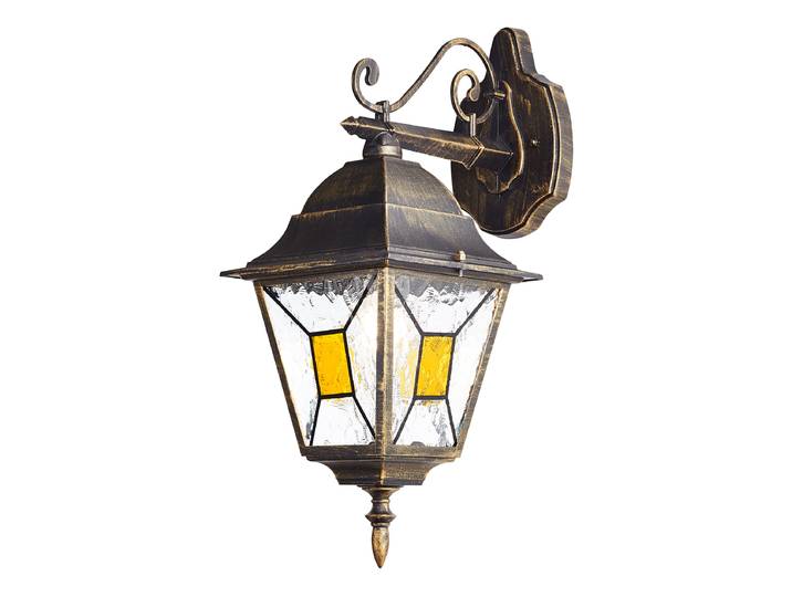 Wandleuchte Janel Typ B 18 x 45 x 26cm Schwarz/Braun