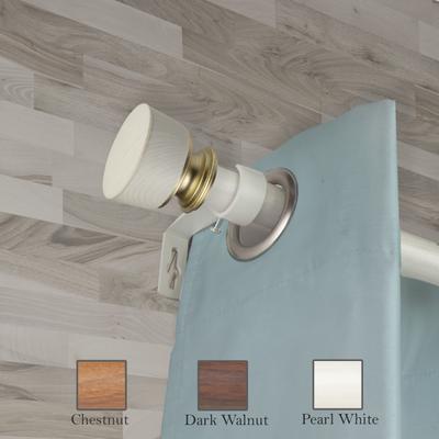 InStyleDesign Agata 1 inch Faux Wood Curtain Rod