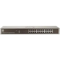 LevelOne GSW-2457: 24Port Switch, 1Gbps (24 Ports), Netzwerk Switch, Schwarz