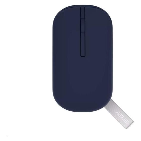 ASUS MOUSE Marshmallow MD100 blau - optische kabellose Maus, BT+2,4 GHz (Kabellos) (77793732)