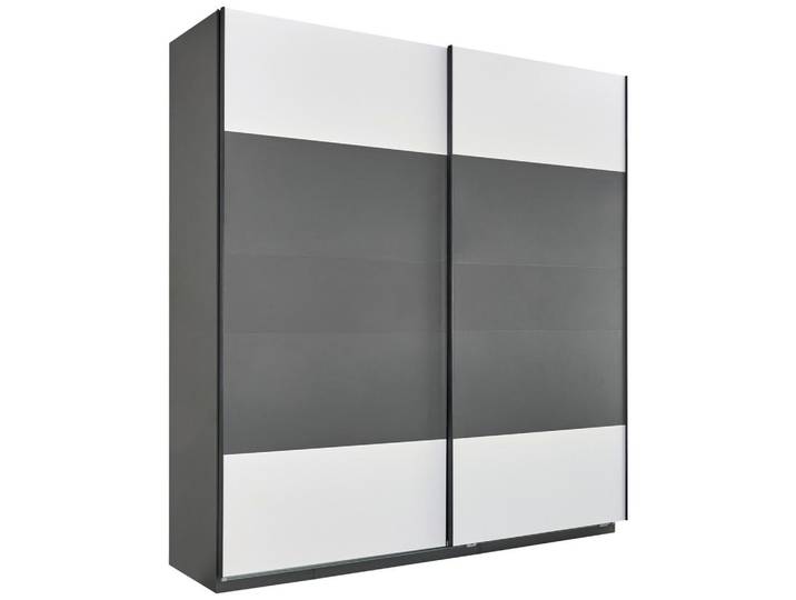 Schwebetürenschrank B: 227,8cm Ondega Anthrazit/Weiß